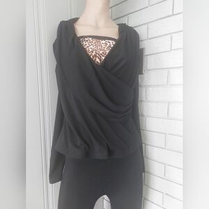 Top - Black - Size: 12 - Joseph Ribkoff